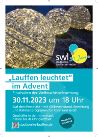 Plakat Lauffen leuchtet